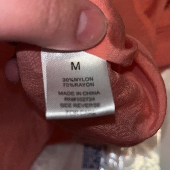 Grand & Greene Lightweight Sheer Coral Top - Picture 6 of 7